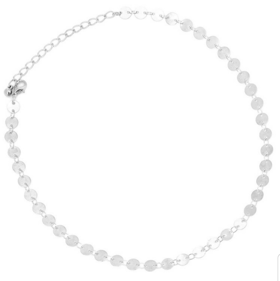 *Lucy* Silver Layered Necklace - Picture 4 of 7